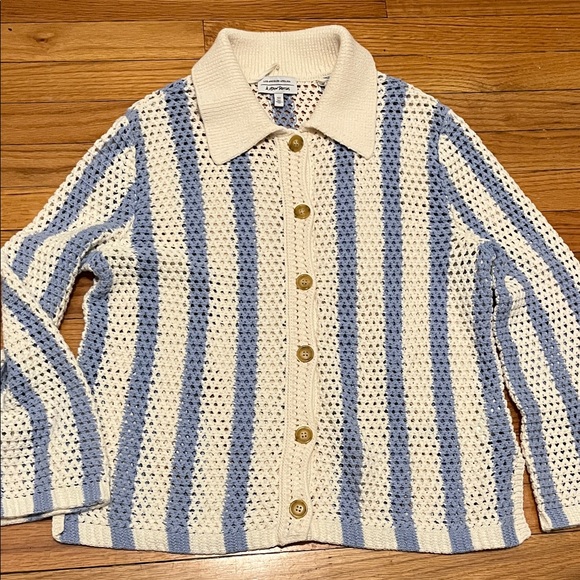 ASOS Blue and White Women's Cardigan - Picture 7 of 8